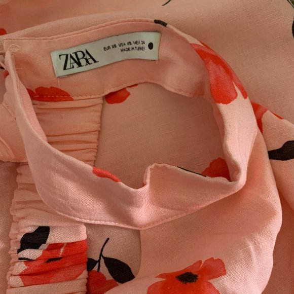 Pink Linen Floral 2-piece Set XS - Picture 12 of 12